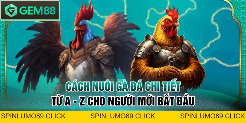 Cách Nuôi Gà Đá Chi Tiết Từ A - Z Cho Người Mới Bắt Đầu - SPINLUMO89